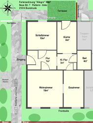 Grundriss der Ferienwohnung
